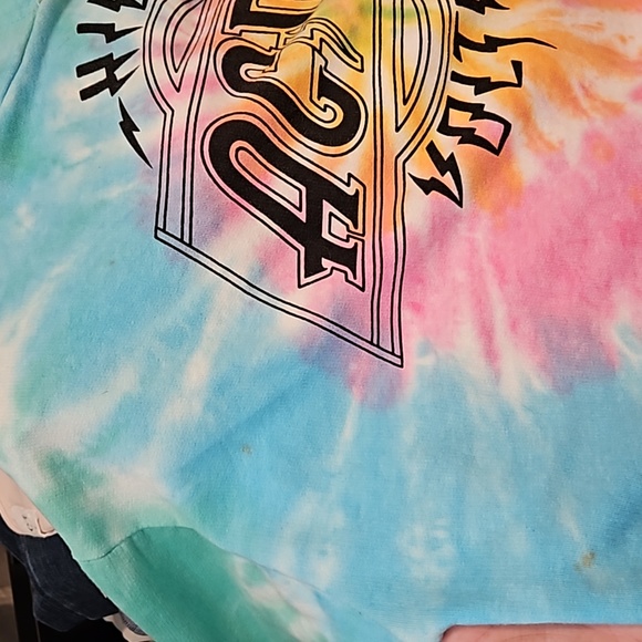 AC/DC Crop Tie Dye Hoodie - Official Merch - Picture 14 of 14